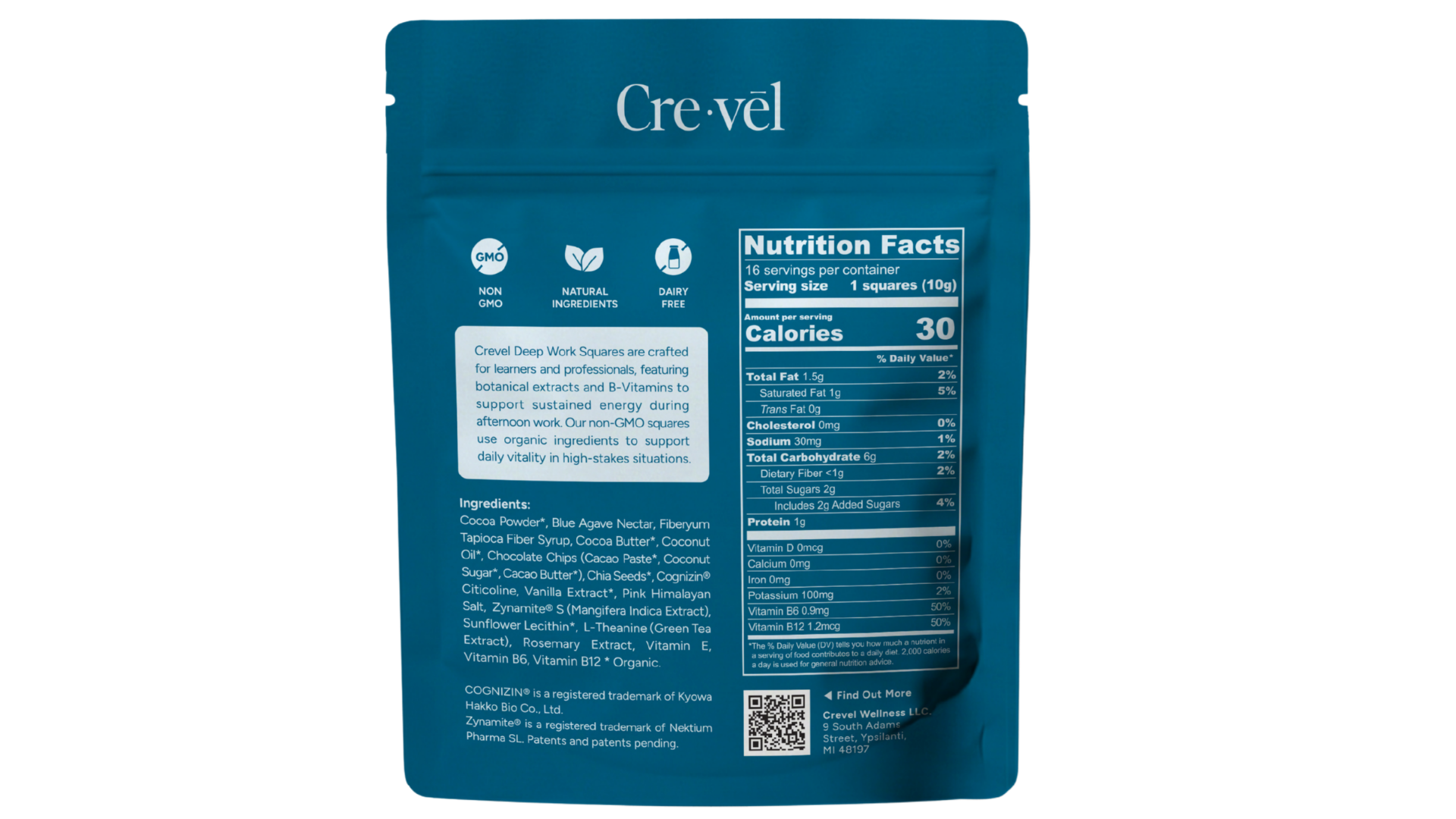 Chocolate & Sea Salt Deep Work Squares